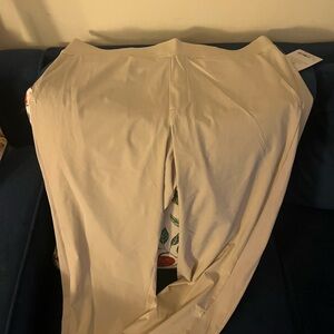 Athleta Cream Track Pants